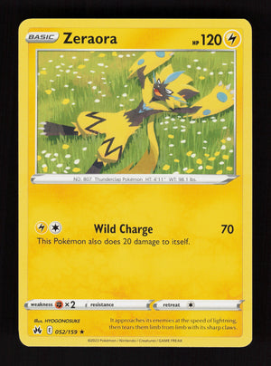 Zeraora  052/159 - Rare - Crown Zenith