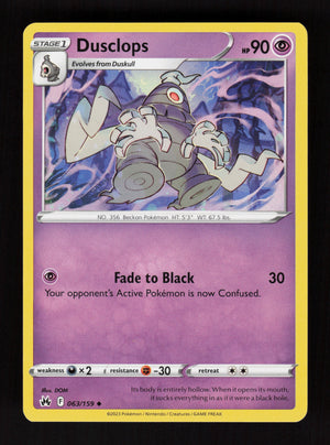 Dusclops 063/159 - Uncommon - Crown Zenith