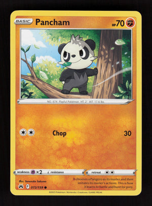 Pancham 072/159 - Common - Crown Zenith