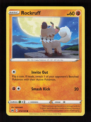 Rockruff 073/159 - Common - Crown Zenith