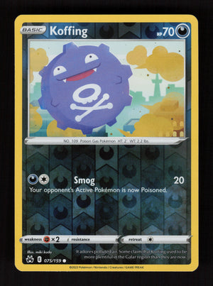 Koffing 075/159 - Reverse Holo - Crown Zenith