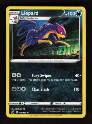 Liepard 078/159 - Rare - Crown Zenith