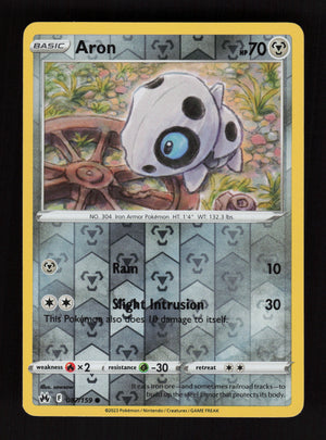 Aron 087/159 - Reverse Holo - Crown Zenith