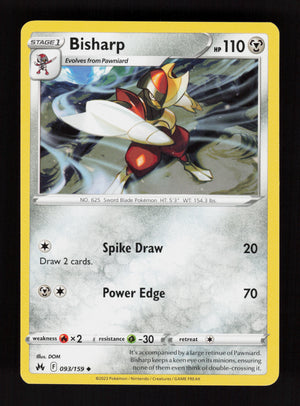 Bisharp 093/159 - Uncommon - Crown Zenith
