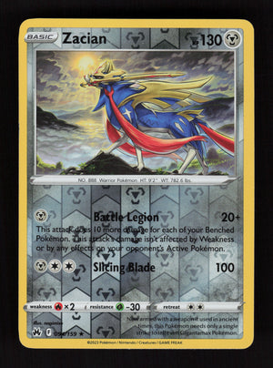 Zacian 094/159 - Reverse Holo - Crown Zenith
