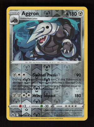 Aggron  089/159 - Reverse Holo - Crown Zenith