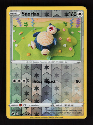 Snorlax 109/159 - Reverse Holo - Crown Zenith