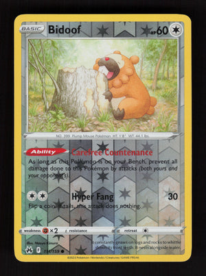 Bidoof 111/159 - Reverse Holo - Crown Zenith