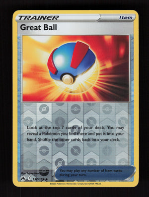 Great Ball 132/159 - Reverse Holo - Crown Zenith
