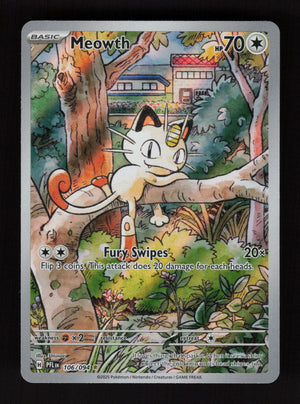Meowth 106/094 - Illustration Rare - ME02: Phantasmal Flames