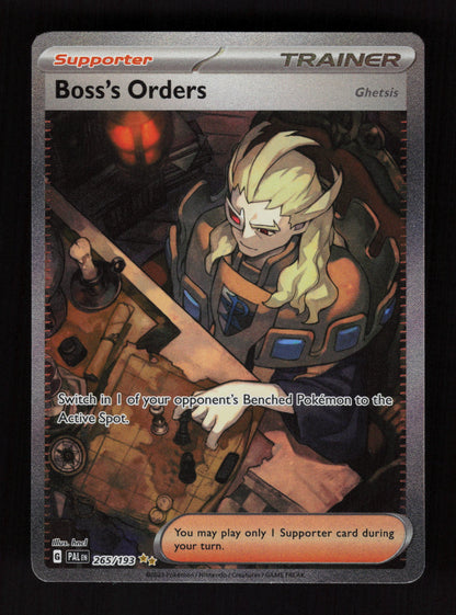 Boss's Orders 265/193 - Special Illustration Rare - Paldea Evolved