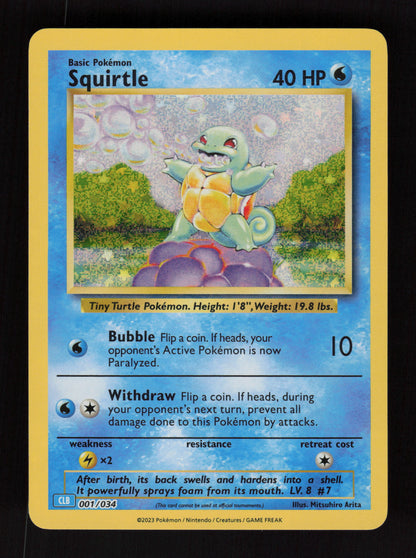 Squirtle 001/034 - Pokemon TCG Classic: Blastoise Deck