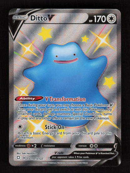 Ditto V SV118/SV122 - Shiny Holo Rare - Shining Fates