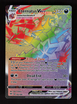 Eternatus VMAX 192/189 - Secret Rare - Darkness Ablaze