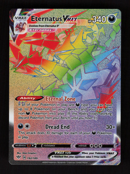 Eternatus VMAX 192/189 - Secret Rare - Darkness Ablaze