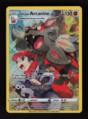 Hisuian Arcanine TG08/TG30 - Ultra Rare - SWSH11: Lost Origin Trainer Gallery