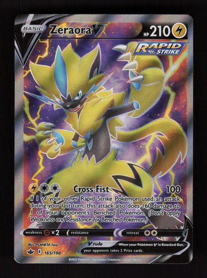 Zeraora V 165/198 - Ultra Rare - Chilling Reign