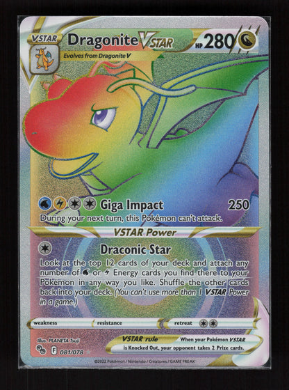 Dragonite VSTAR 081/078 - Secret Rare - Pokemon GO