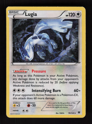 Lugia 78/124 - Holo Rare - XY Fates Collide