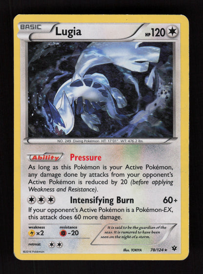 Lugia 78/124 - Holo Rare - XY Fates Collide