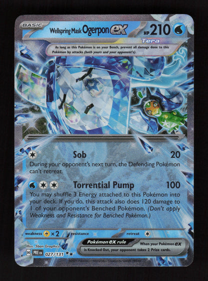 Wellspring Mask ogerpon ex 027/131 - Double Rare - Prismatic Evolutions