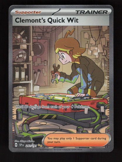 Clemont's Quick Wit 243/191 - Special Illustration Rare - Surging Sparks