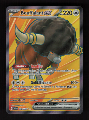 Bouffalant ex 162/086 - Ultra Rare - SV: White Flare