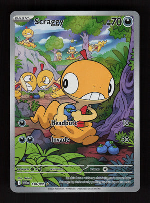 Scraggy 138/086 - Illustration Rare - White Flare