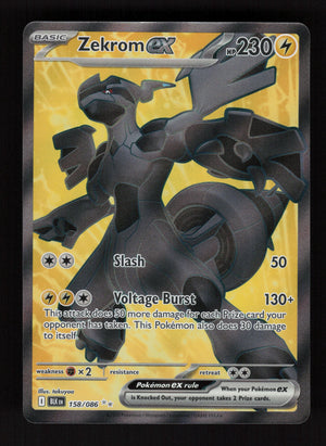 Zekrom ex 158/086 - Ultra Rare - Black Bolt