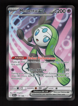 Meloetta ex 159/086 - Ultra Rare - Black Bolt