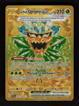 Teal Mask Ogerpon ex 221/167 - Hyper Rare - SV06: Twilight Masquerade