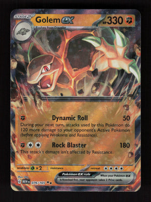 Golem ex 076/165 - Double Rare - 151 MEW