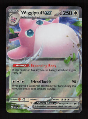 Wigglytuff ex 040/165 - Double Rare - 151 MEW