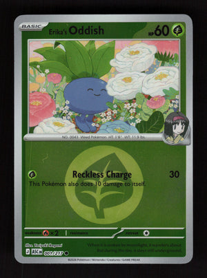 Erika's Oddish 001/217- Energy Reverse Holo - Ascended Heroes