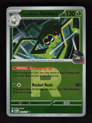 Team Rocket's Spidops 019/217- Ball Reverse Holo - Ascended Heroes