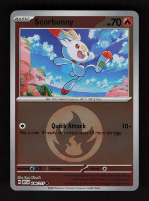 Scorbunny 036/217- Energy Reverse Holo - Ascended Heroes