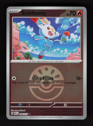 Scorbunny 036/217- Ball Reverse Holo - Ascended Heroes