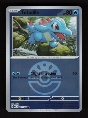 Totodile 041/217- Ball Reverse Holo - Ascended Heroes