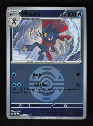 Weavile 045/217- Ball Reverse Holo - Ascended Heroes