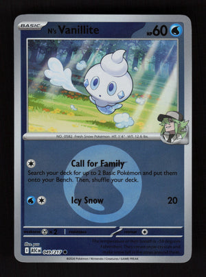 N's Vanillite 049/217- Energy Reverse Holo - Ascended Heroes