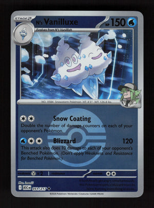 N's Vanilluxe 051/217- Ball Reverse Holo - Ascended Heroes