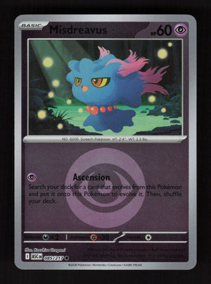 Misdreavus 085/217 - Energy Reverse Holo - Ascended Heroes