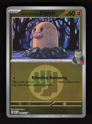 Team Rocket's Diglett 100/217 - Energy Reverse Holo - Ascended Heroes