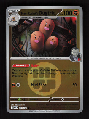 Team Rocket's Dugtrio 101/217 - Energy Reverse Holo - Ascended Heroes