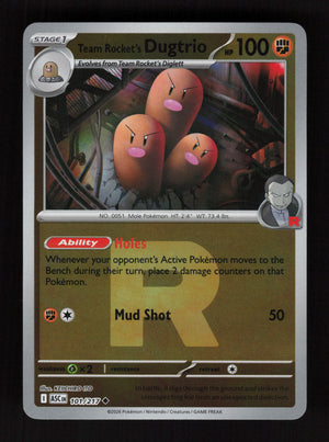 Team Rocket's Dugtrio 101/217 - Ball Reverse Holo - Ascended Heroes