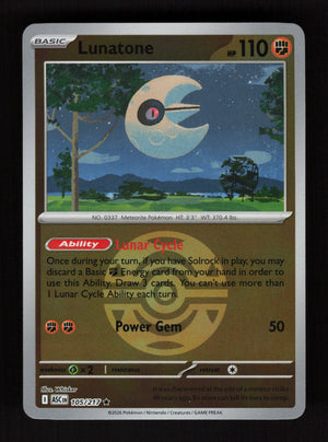 Lunatone 105/217 - Ball Reverse Holo - Ascended Heroes