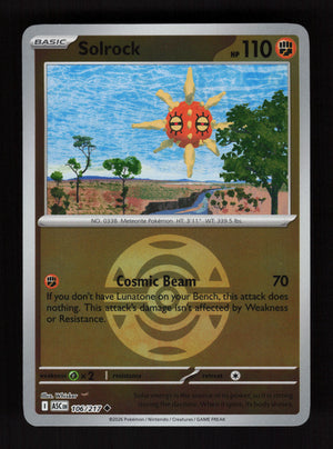 Solrock 106/217 - Ball Reverse Holo - Ascended Heroes