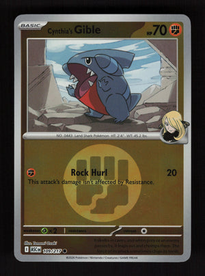 Cynthia's Gible 109/217 - Energy Reverse Holo - Ascended Heroes