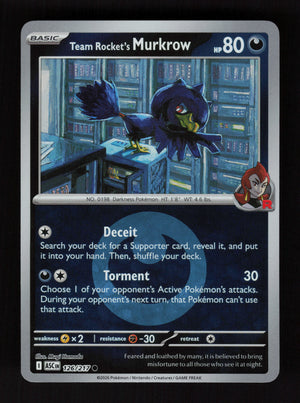 Team Rocket's Murkrow 126/217 - Energy Reverse Holo - Ascended Heroes