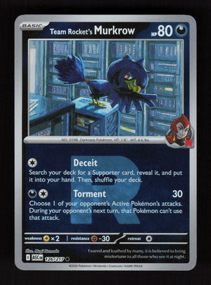 Team Rocket's Murkrow 126/217 - Ball Reverse Holo - Ascended Heroes